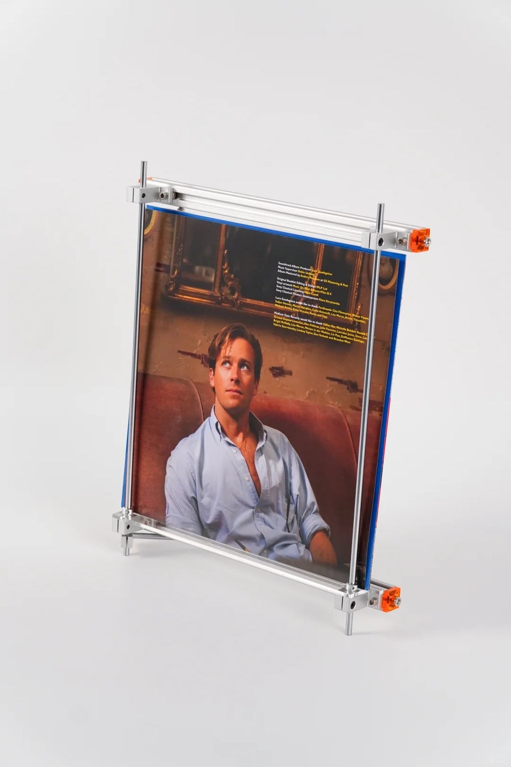 Industrial Vinyl Record Stand – Cyberpunk Neon Edition (Desk & Wall 2-in-1)